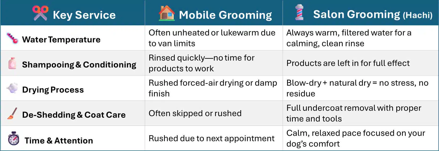 Mobile vs Salon Grooming: What’s Right for Your Pup in Kendall, FL? 2 quality differences between mobile and salon dog grooming